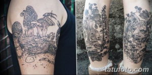 Фото красивые черные тату 12.08.2019 №060 - beautiful black tattoos - tatufoto.com