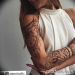 Фото красивый рукав тату 12.08.2019 №020 - beautiful sleeve tattoo - tatufoto.com