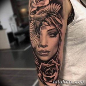 Фото красивый рукав тату 12.08.2019 №024 - beautiful sleeve tattoo - tatufoto.com