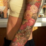 Фото красивый рукав тату 12.08.2019 №026 - beautiful sleeve tattoo - tatufoto.com