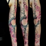 Фото красивый рукав тату 12.08.2019 №034 - beautiful sleeve tattoo - tatufoto.com