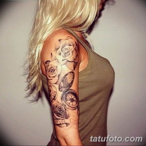 Фото красивый рукав тату 12.08.2019 №035 - beautiful sleeve tattoo - tatufoto.com