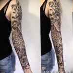 Фото красивый рукав тату 12.08.2019 №048 - beautiful sleeve tattoo - tatufoto.com
