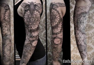Фото красивый рукав тату 12.08.2019 №050 - beautiful sleeve tattoo - tatufoto.com
