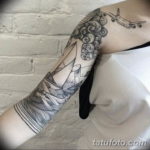 Фото красивый рукав тату 12.08.2019 №053 - beautiful sleeve tattoo - tatufoto.com