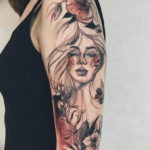 Фото красивый рукав тату 12.08.2019 №055 - beautiful sleeve tattoo - tatufoto.com