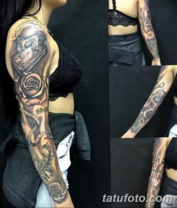 Фото красивый рукав тату 12.08.2019 №060 - beautiful sleeve tattoo - tatufoto.com