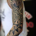 Фото красивый рукав тату 12.08.2019 №061 - beautiful sleeve tattoo - tatufoto.com