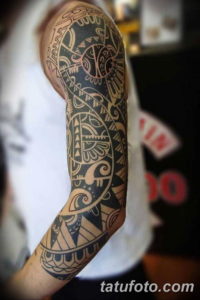 Фото красивый рукав тату 12.08.2019 №061 - beautiful sleeve tattoo - tatufoto.com