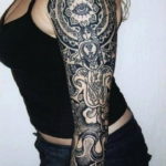 Фото красивый рукав тату 12.08.2019 №062 - beautiful sleeve tattoo - tatufoto.com