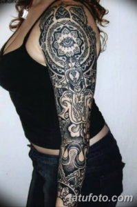 Фото красивый рукав тату 12.08.2019 №062 - beautiful sleeve tattoo - tatufoto.com