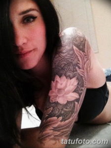 Фото красивый рукав тату 12.08.2019 №067 - beautiful sleeve tattoo - tatufoto.com