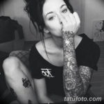 Фото красивый рукав тату 12.08.2019 №074 - beautiful sleeve tattoo - tatufoto.com