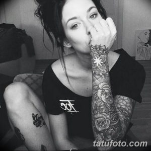 Фото красивый рукав тату 12.08.2019 №074 - beautiful sleeve tattoo - tatufoto.com