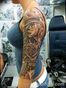 Фото красивый рукав тату 12.08.2019 №078 - beautiful sleeve tattoo - tatufoto.com