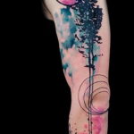 Фото красивый рукав тату 12.08.2019 №083 - beautiful sleeve tattoo - tatufoto.com