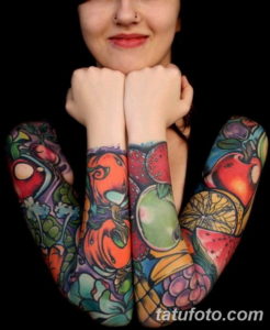 Фото красивый рукав тату 12.08.2019 №084 - beautiful sleeve tattoo - tatufoto.com