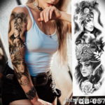 Фото красивый рукав тату 12.08.2019 №091 - beautiful sleeve tattoo - tatufoto.com