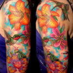 Фото красивый рукав тату 12.08.2019 №093 - beautiful sleeve tattoo - tatufoto.com