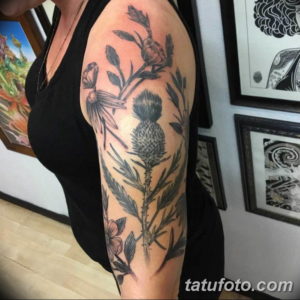 Фото красивый рукав тату 12.08.2019 №096 - beautiful sleeve tattoo - tatufoto.com
