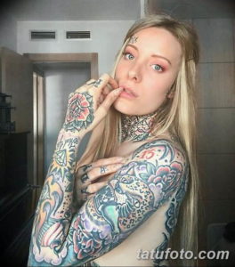 Фото красивый рукав тату 12.08.2019 №099 - beautiful sleeve tattoo - tatufoto.com