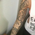 Фото красивый рукав тату 12.08.2019 №103 - beautiful sleeve tattoo - tatufoto.com