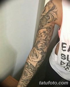 Фото красивый рукав тату 12.08.2019 №103 - beautiful sleeve tattoo - tatufoto.com