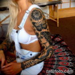 Фото красивый рукав тату 12.08.2019 №105 - beautiful sleeve tattoo - tatufoto.com