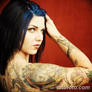 Фото красивый рукав тату 12.08.2019 №110 - beautiful sleeve tattoo - tatufoto.com