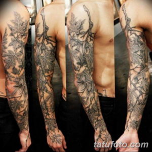 Фото красивый рукав тату 12.08.2019 №122 - beautiful sleeve tattoo - tatufoto.com