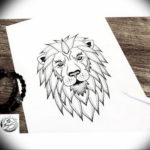 Фото лев маленькая тату эскизы 14.08.2019 №011 - lion little tattoo sketches - tatufoto.com