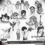 Фото маленькие аниме тату эскизы 14.08.2019 №003 - little anime tattoo sket - tatufoto.com