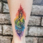 Фото музыкальный ключ тату 21.08.2019 №014 - musical key tattoo - tatufoto.com