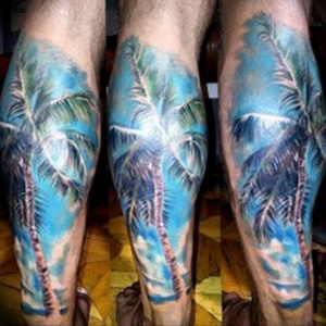 Фото пример тату океан 13.08.2019 №004 - ocean tattoo - tatufoto.com