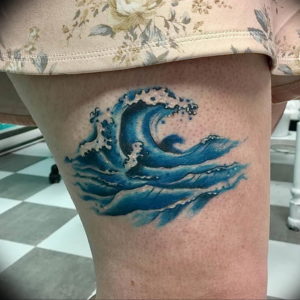 Фото пример тату океан 13.08.2019 №012 - ocean tattoo - tatufoto.com