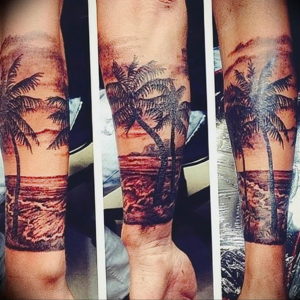 Фото пример тату океан 13.08.2019 №016 - ocean tattoo - tatufoto.com