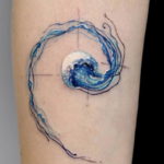 Фото пример тату океан 13.08.2019 №023 - ocean tattoo - tatufoto.com