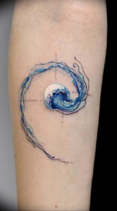 Фото пример тату океан 13.08.2019 №023 - ocean tattoo - tatufoto.com