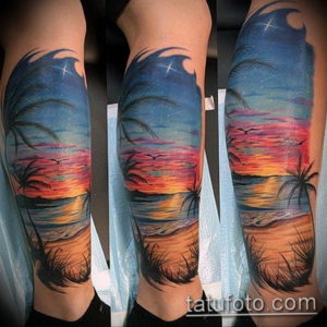 Фото пример тату океан 13.08.2019 №024 - ocean tattoo - tatufoto.com