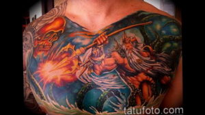 Фото пример тату океан 13.08.2019 №025 - ocean tattoo - tatufoto.com