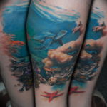 Фото пример тату океан 13.08.2019 №026 - ocean tattoo - tatufoto.com