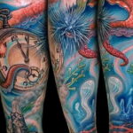Фото пример тату океан 13.08.2019 №036 - ocean tattoo - tatufoto.com