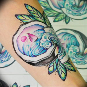 Фото пример тату океан 13.08.2019 №038 - ocean tattoo - tatufoto.com