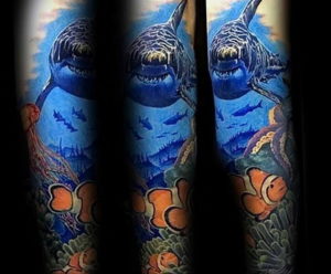 Фото пример тату океан 13.08.2019 №039 - ocean tattoo - tatufoto.com