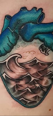 Фото пример тату океан 13.08.2019 №044 — ocean tattoo — tatufoto.com
