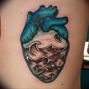 Фото пример тату океан 13.08.2019 №044 - ocean tattoo - tatufoto.com