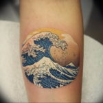 Фото пример тату океан 13.08.2019 №050 - ocean tattoo - tatufoto.com