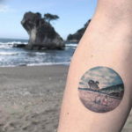 Фото пример тату океан 13.08.2019 №051 - ocean tattoo - tatufoto.com