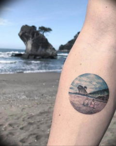 Фото пример тату океан 13.08.2019 №051 - ocean tattoo - tatufoto.com