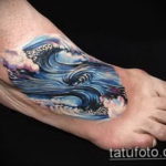 Фото пример тату океан 13.08.2019 №052 - ocean tattoo - tatufoto.com